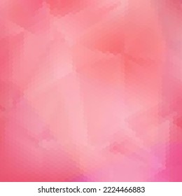 Abstract pattern consisting of pink hexagons. Honeycomb vector background.