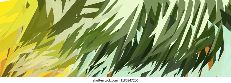 Abstract pattern consisting of randomly distributed triangles of different sizes and colors. Chaotic colorful backdrop in a low poly style.