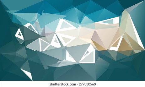 Abstract pattern consisting of randomly distributed triangles of different sizes and colors