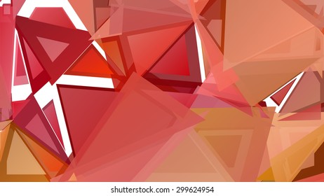 Abstract pattern consisting of randomly distributed triangles of different sizes and colors