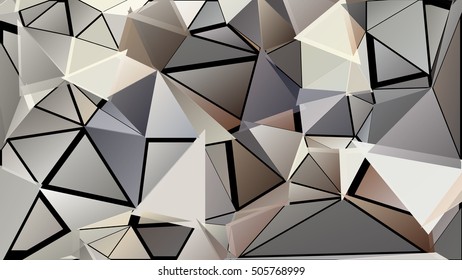 Abstract pattern consisting of randomly distributed triangles of different sizes and colors