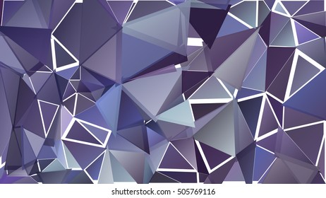 Abstract pattern consisting of randomly distributed triangles of different sizes and colors