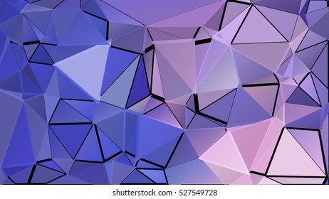 Abstract pattern consisting of randomly distributed triangles of different sizes and colors