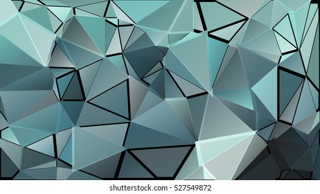 Abstract pattern consisting of randomly distributed triangles of different sizes and colors