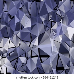 Abstract pattern consisting of randomly distributed triangles of different sizes and colors