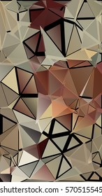 Abstract pattern consisting of randomly distributed triangles of different sizes and colors