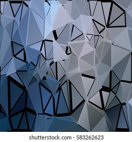 Abstract pattern consisting of randomly distributed triangles of different sizes and colors