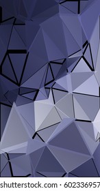 Abstract pattern consisting of randomly distributed triangles of different sizes and colors