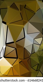 Abstract pattern consisting of randomly distributed triangles of different sizes and colors