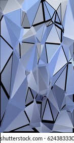 Abstract pattern consisting of randomly distributed triangles of different sizes and colors