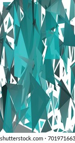 Abstract pattern consisting of randomly distributed triangles of different sizes and colors. Chaotic geometric background