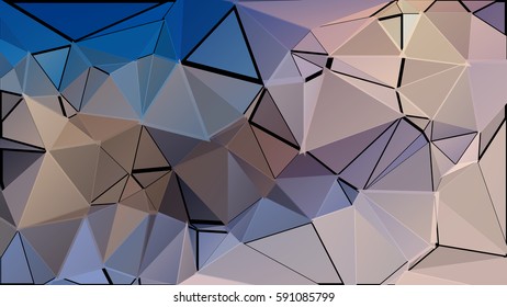 Abstract pattern consisting of randomly scattered triangles of different sizes and colors. Geometrical background