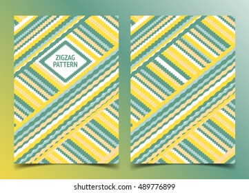 Abstract pattern Cover template. The front and back side. African, Indian, Arabic motif. Can be used as a cover, flyer, invitation, card, certificate, congratulation.