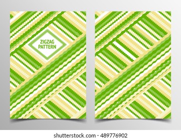 Abstract pattern Cover template. The front and back side. African, Indian, Arabic motif. Can be used as a cover, flyer, invitation, card, certificate, congratulation.