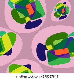 Abstract pattern with creative geometric elements for design, textiles, products.