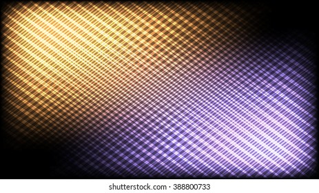 Abstract pattern of crossing lines. Orange and violet highlights. 16:9 HD aspect ratio. Desktops, screen savers, DVD menu interfaces & digital backgrounds. 