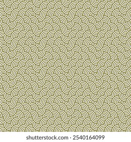 Abstract pattern curly chardonnay color shade wave lines or round zig zag twirls, seamless background. Transparent