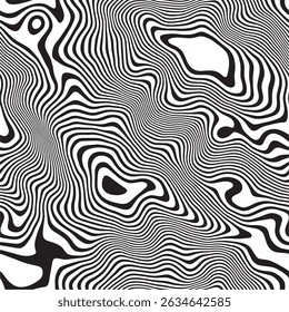 abstract pattern curve design element monochrome set