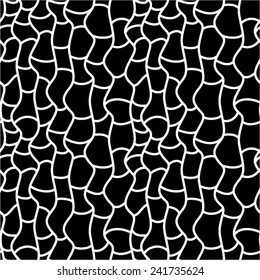 Abstract pattern of curved lines, seamless vector background.