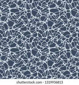 Abstract pattern with curved lines similar to the surface of a water or spiderweb.