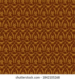 abstract pattern of curved and triangular elements in golden tones.