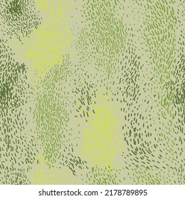 Abstract pattern of dashes and specks green
