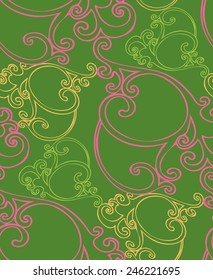 Abstract  pattern with decorative elements, vector color background