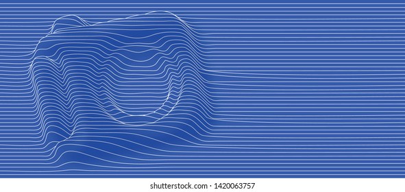 Abstract pattern design and background. SLR camera, Flat line Art Vector illustration.