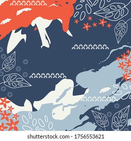 abstract pattern design with beautiful color combination