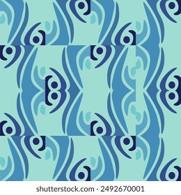 ABSTRACT PATTERN DESIGN IN BLUE. ABSTRACT THEME