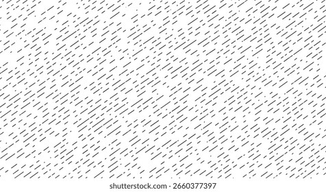 Abstract pattern design featuring numerous small diagonal strokes and dots creating a textured visual effect in black and white tones