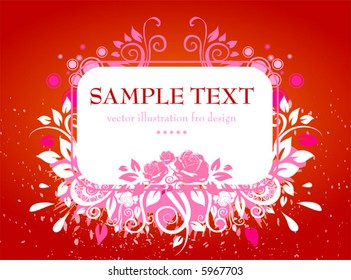 Abstract pattern for design. Floral ornament for background.