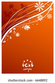 Abstract pattern for design. Floral ornament for background. Part 3.