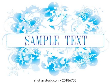 Abstract pattern for design. Floral retro elements for background.