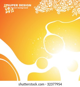 Abstract pattern for design. Floral retro elements for background.