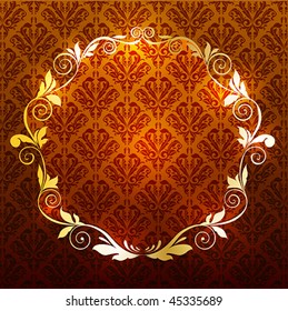 Abstract pattern for design. Floral retro elements for background. eps10