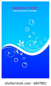 Abstract pattern for design. Floral retro elements for background.