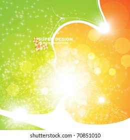 Abstract pattern for design. Floral retro elements for background.