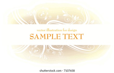Abstract pattern for design. Floral retro elements for background.