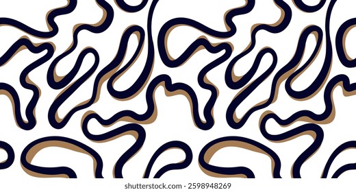 Abstract pattern design. Geometric wavy pattern. Seamless textile print pattern