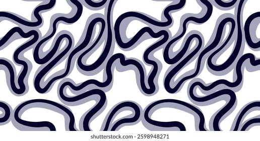 Abstract pattern design. Geometric wavy pattern. Seamless textile print pattern