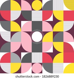 abstract pattern design graphics made with simple shapes and forms. Useful for creating invitations, banners, posters, flyers, prints, labels, etc.