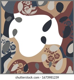 abstract pattern design on brown color background perfect for hijab