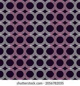 Abstract pattern design of purple circle outline