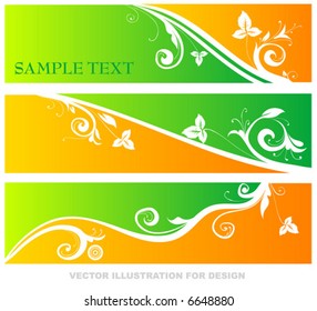 Abstract pattern for design. Retro floral ornament for background. Part 4.