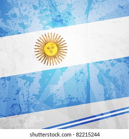 Abstract pattern for design. Retro paper background. flag of Argentina