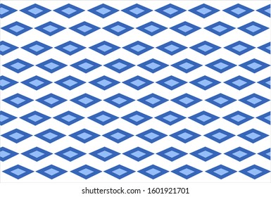 abstract pattern design with rhomb shape and blue color
