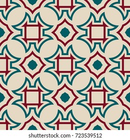 Abstract Pattern Design, Seamless Retro background - 1960s, 1970s, 1980s fashion style