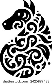 Abstract pattern design with a simple but attractive animal theme