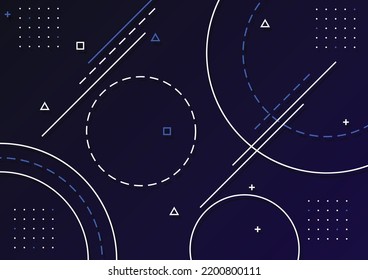 abstract pattern design vectors. abstract blue background. abstract lines with dots over dark background. connecting or big data concept